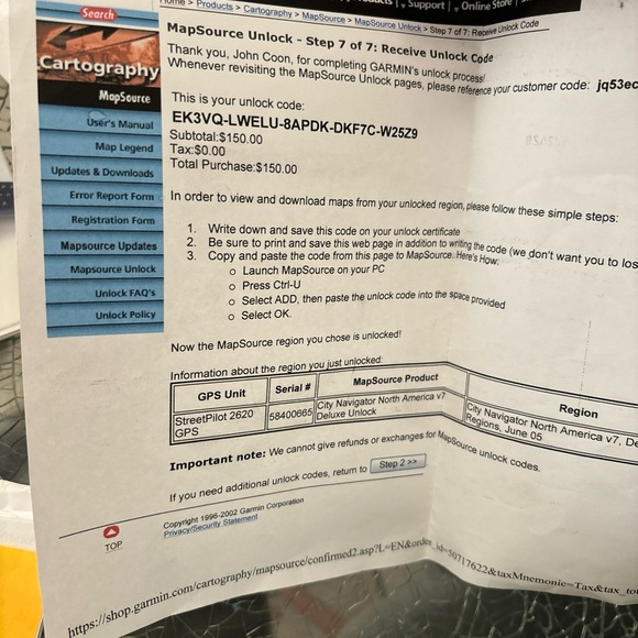 Garmin Street Pilot 2620 Portable GPS Navigation Navigator Console TESTED CLEAN - Picture 11 of 16